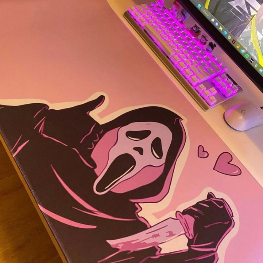 Pink ghost mousepad