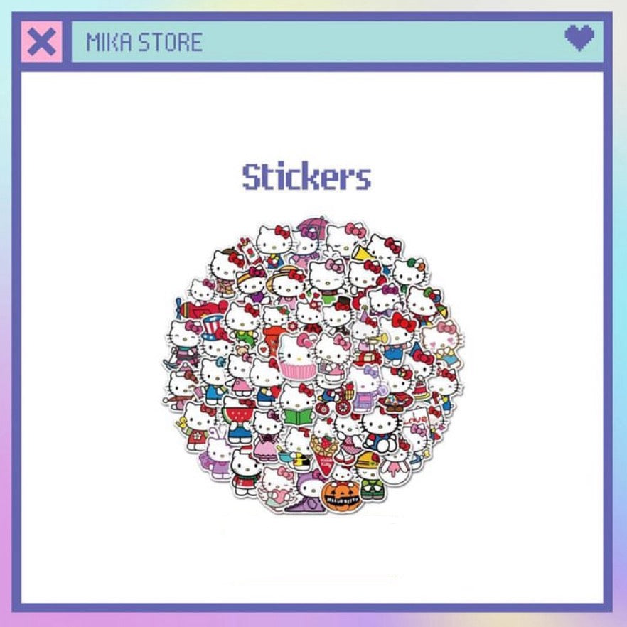 Hello kitty stickers 50 pcs