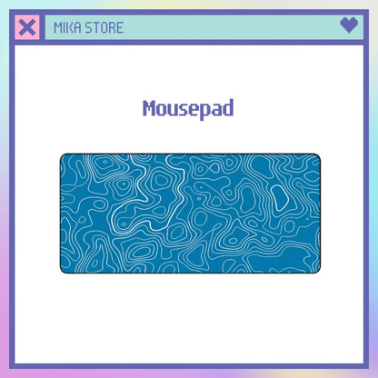 Blue Topo mousepad