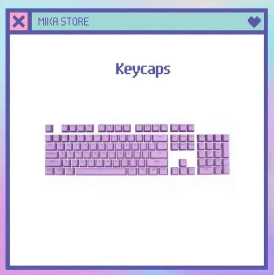 Purple keycaps