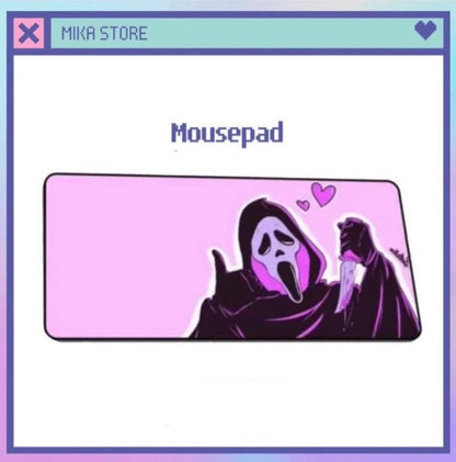 Pink ghost mousepad