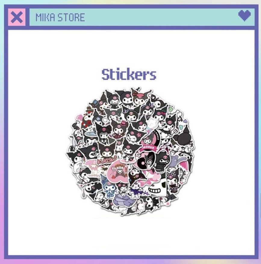 Kuromi stickers 50 pcs