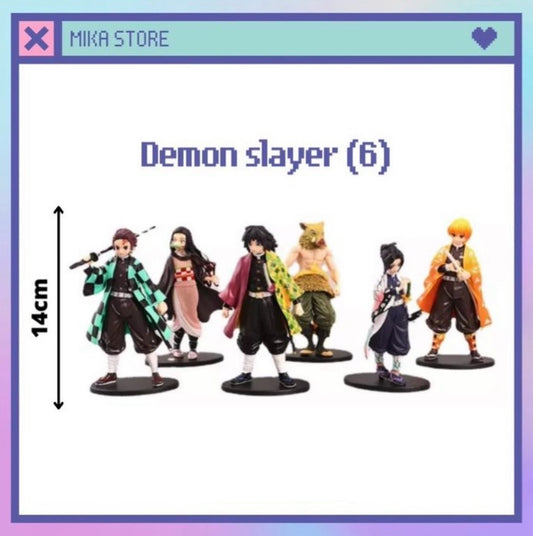 Demon slayer figures (6pcs)