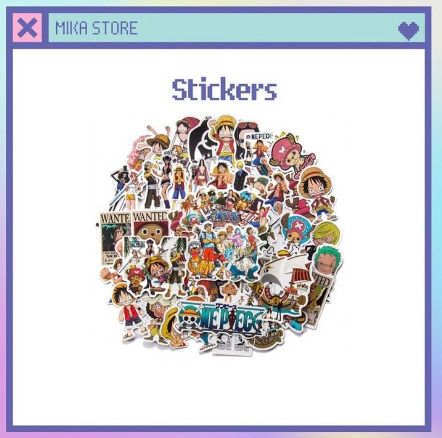 One piece stickers 50 pcs