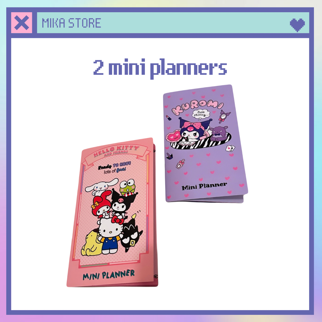 2pcs mini planner